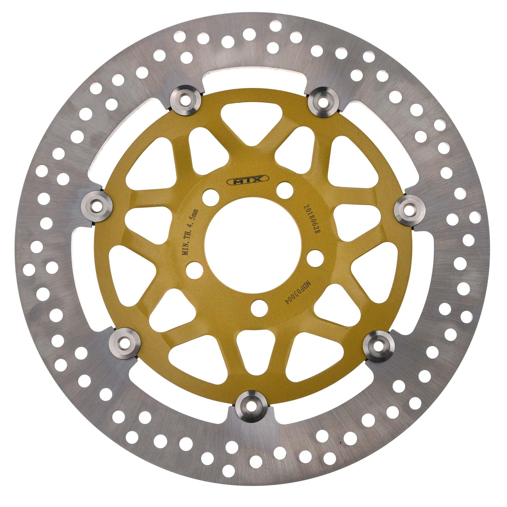 Mtx Performance Front Floating Round Brake Disc - Kawasaki Zx-9R Ninja 1999