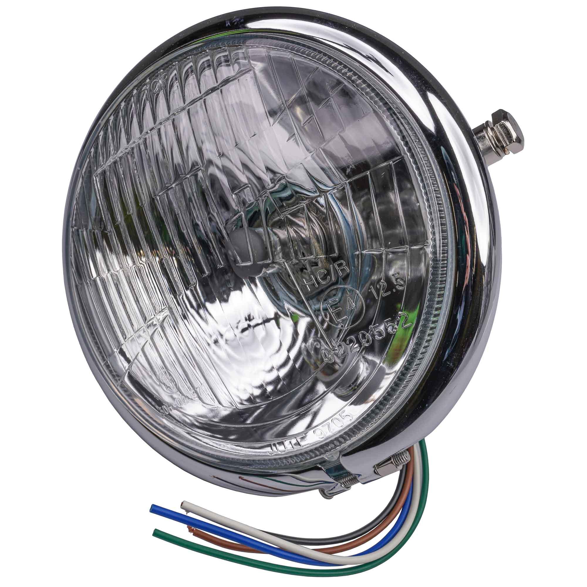Bike It Light Universal Bates-Style 5 3/4" Side Mount E-Marked Right Dip Head - Chrome