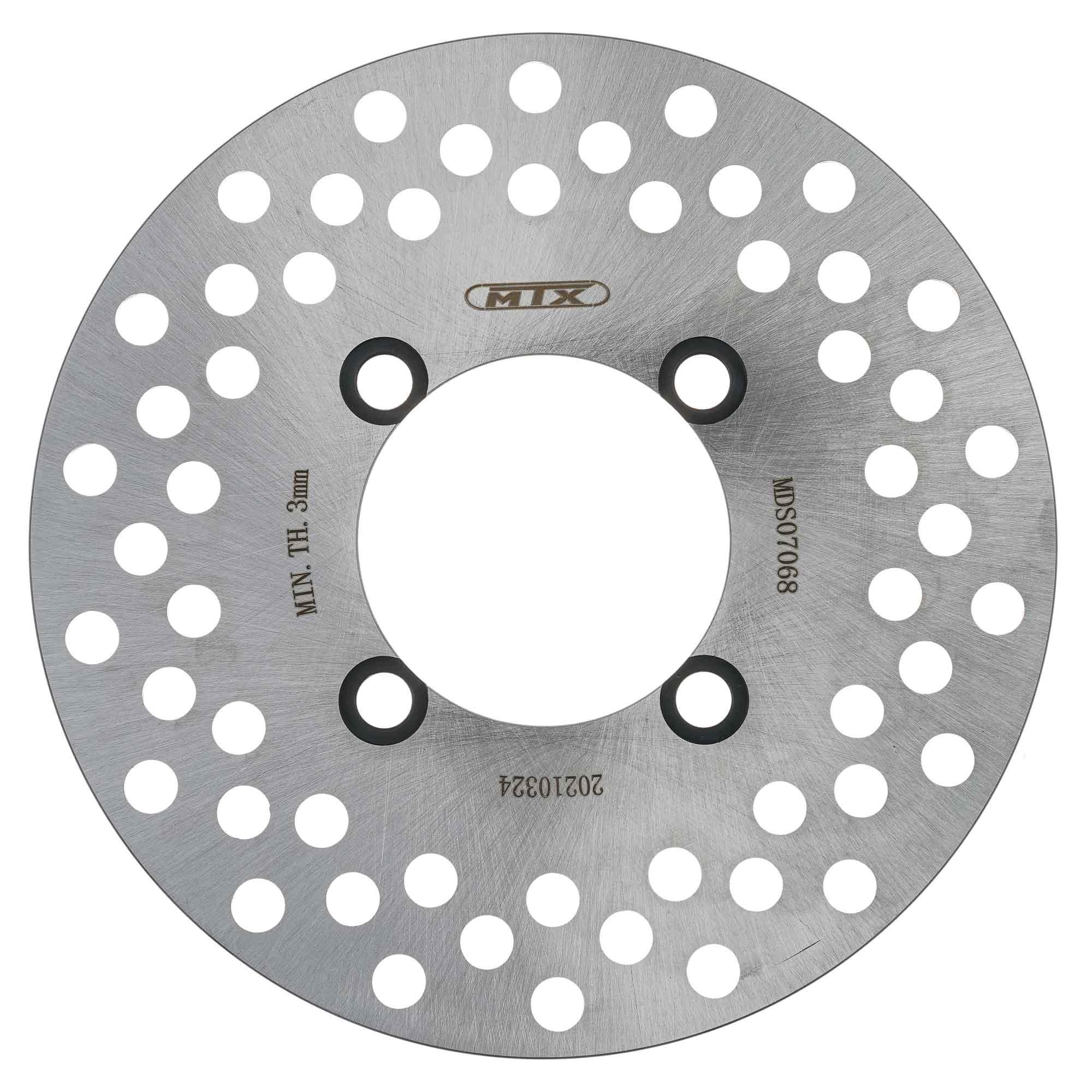 MTX Performance Front Solid Round Brake Disc - Yamaha DT50 1997-2003