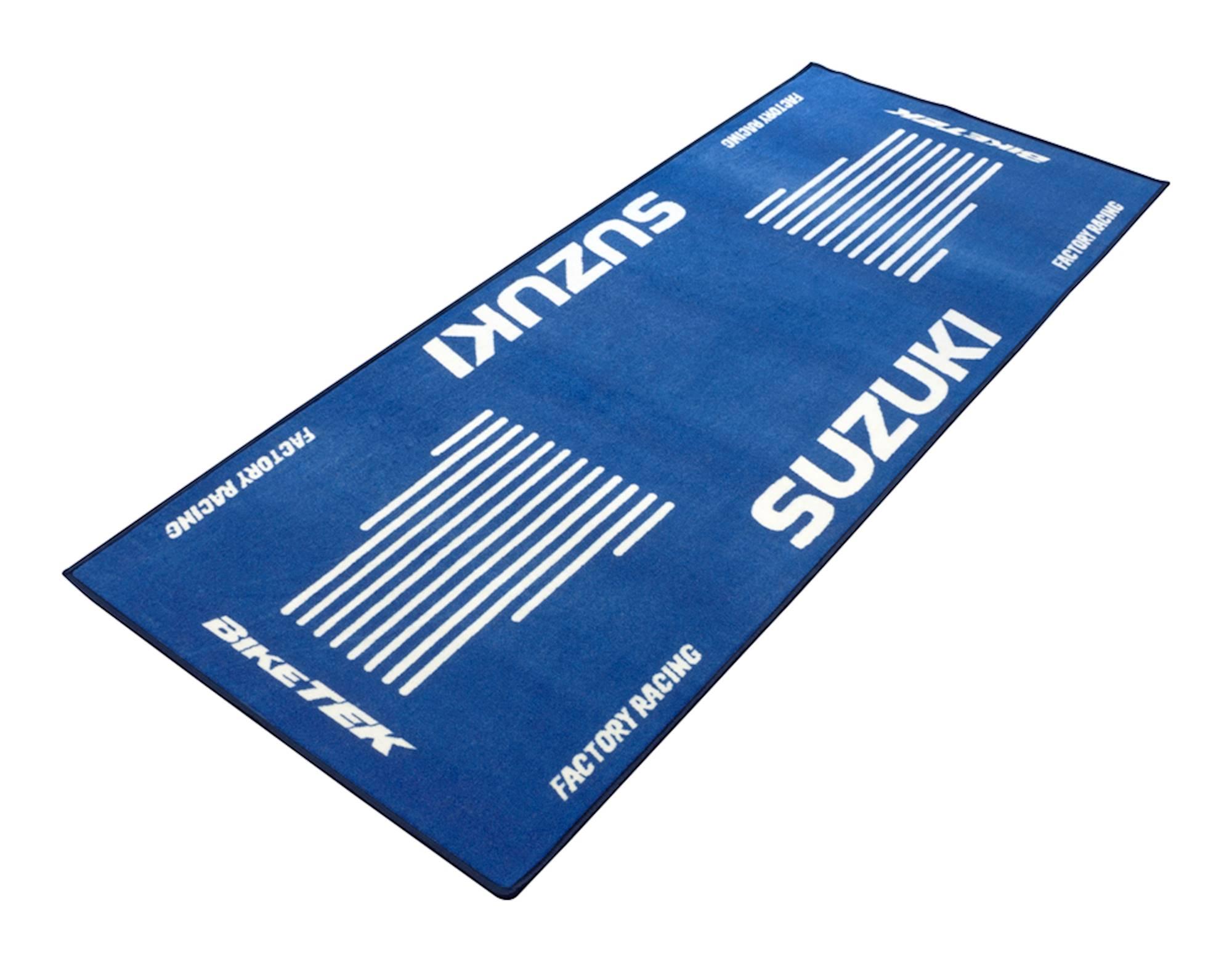 GRGMAT46 - BikeTek Series 3 Suzuki Logo Garage Mat 190 X 80cm