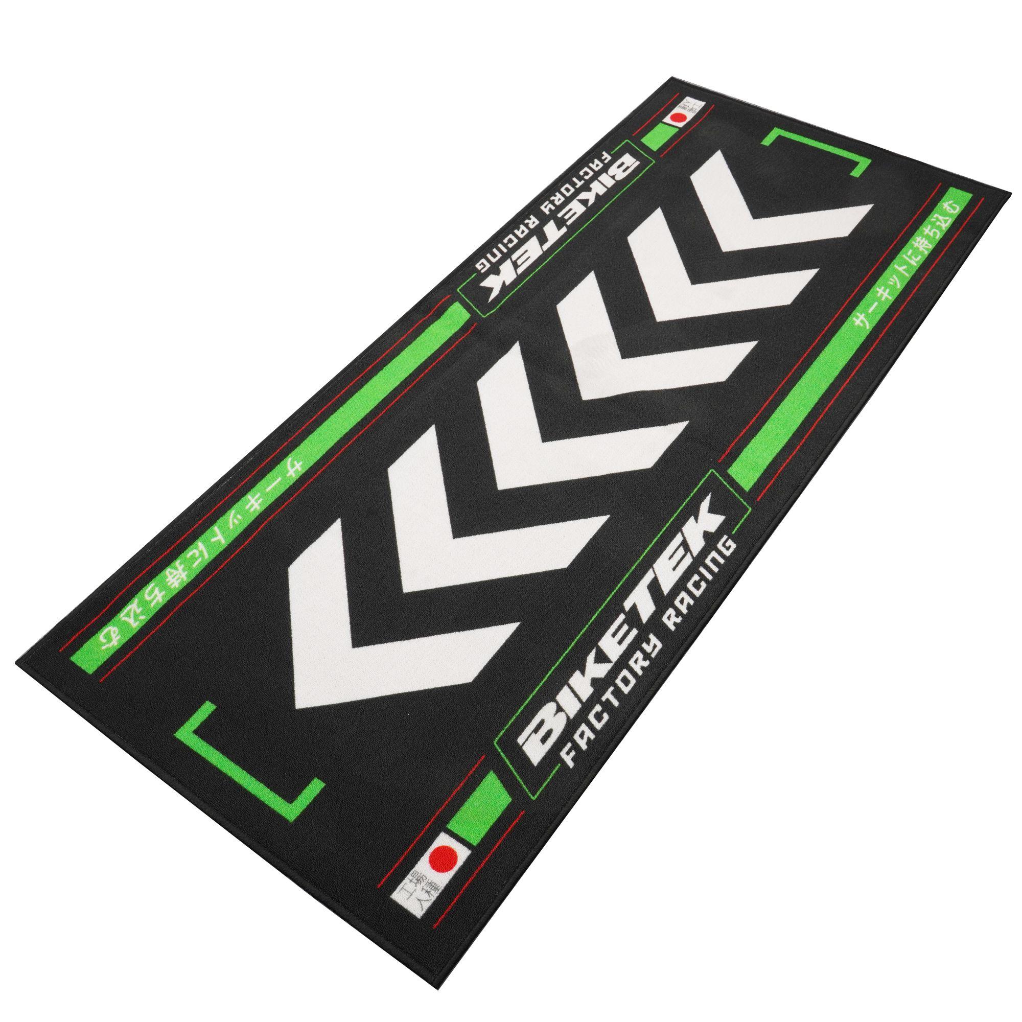 GRGMAT95 - BikeTek Series 7 Garage Mat - Rising Sun - Green 190x80cm