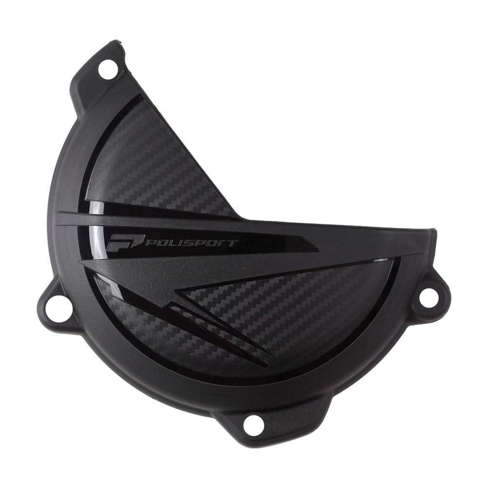 Polisport Black 8499000001 - Clutch Cover Protector For Ktm/Husqvarna/Gas Gas Sxf/Fc 450 2023-2025, Exc/Exc-F/Te/Fe 250-501 2024, Mc/Mc-F/Ec/Ec-F/Ex/Ex-F 2024-2025