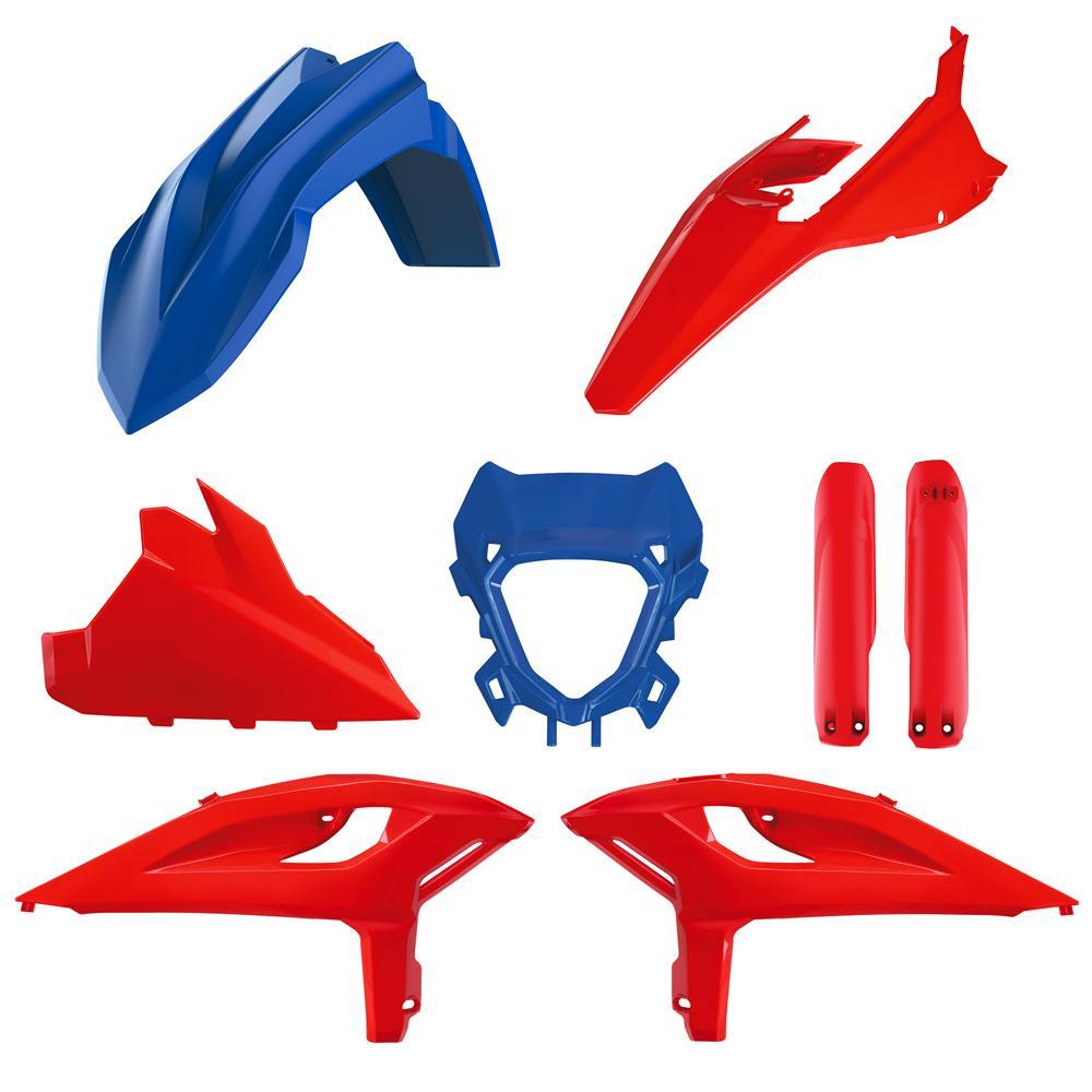 Polisport Red|Blue 91602 - Plastics Kit For Beta Rr & X-Pro 125/250/300/350/480 2025-2026 Red/Blue Oem 25 Racing Models