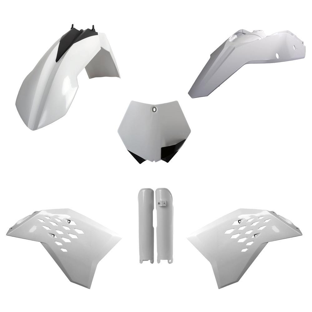 91438 - Polisport Plastics Kit For KTM SX 125/250 & SXF250 2007-2010 White