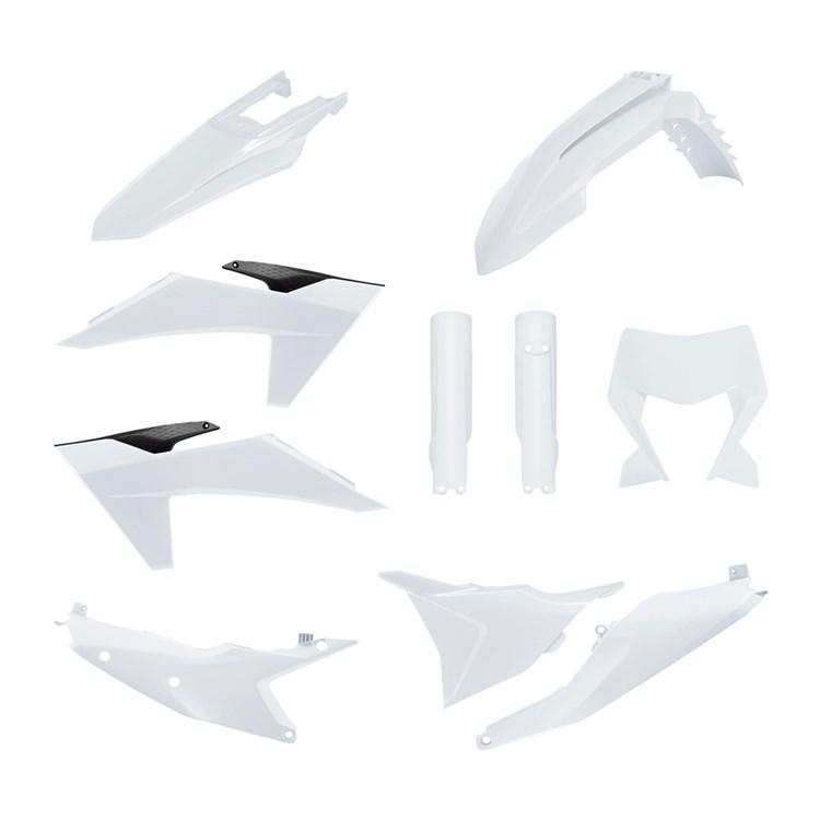 91640 - Polisport Enduro Plastics Kit For KTM EXC/EXC-F 2024-2025 White
