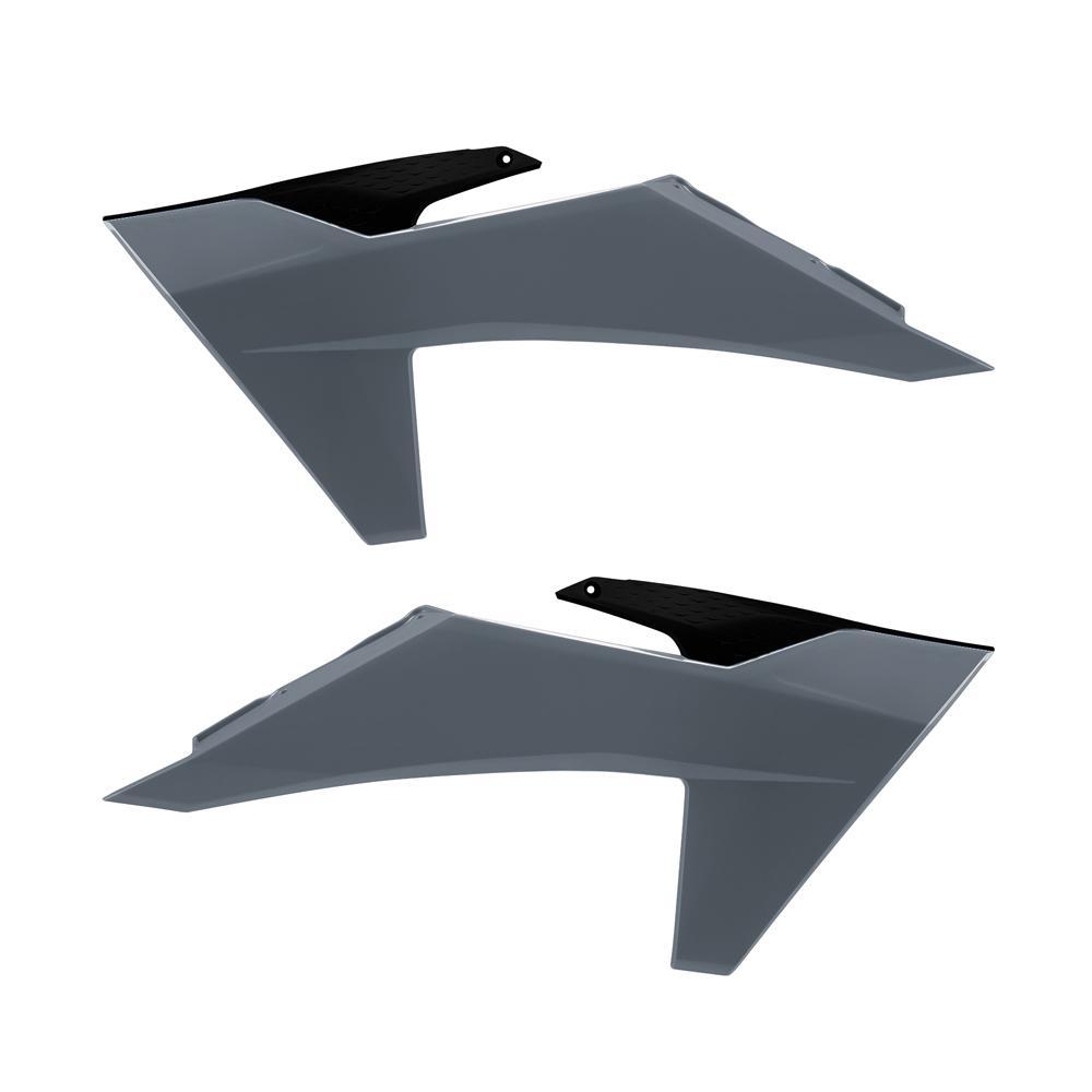 Polisport Grey 8478000004 - Radiator Scoops For Ktm Sx/Sxf 2023-2025, Exc/Exc-F 2024-2025 Black