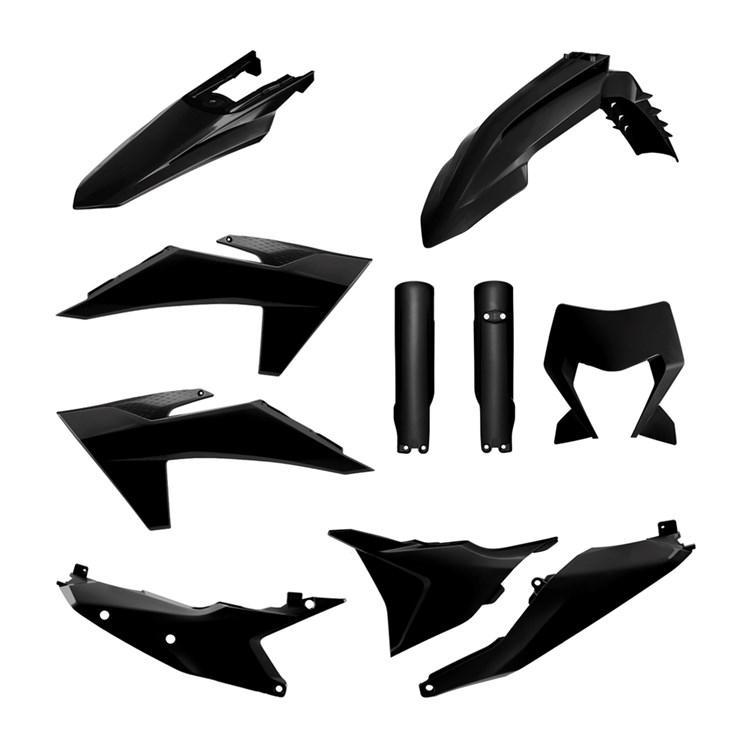 91641 - Polisport Enduro Plastics Kit For KTM EXC/EXC-F 2024-2025 Black