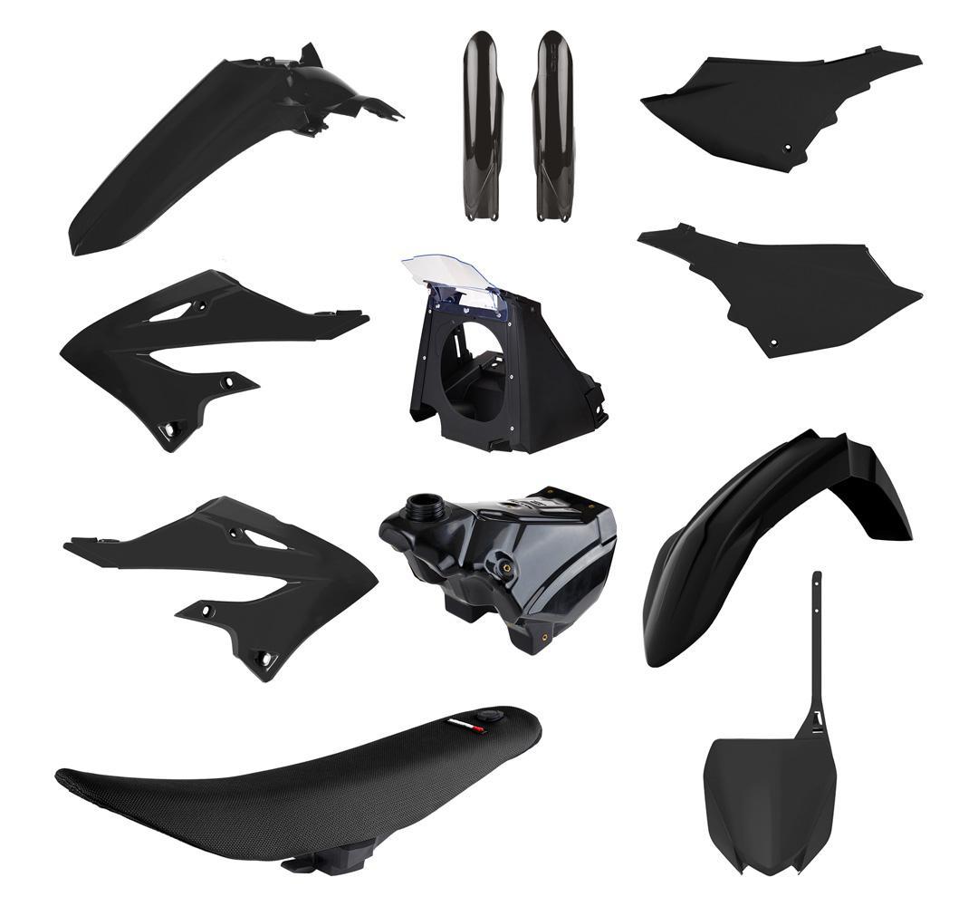 Polisport Black 91573 - Restyle Kit 3 Including Tank & Seat For Yamaha Yz125 2002-2021