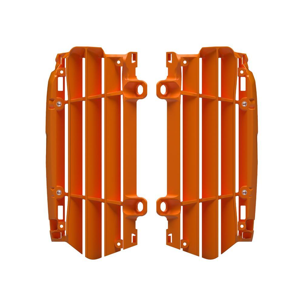 Polisport Orange 8500300002 - Radiator Louvres For Ktm/Husqvarna/Gas Gas Sx/Sxf/Tc/Fc 2023-2024, Exc/Exc-F/Te/Fe 2024, Mc/Mc-F/Ec/Ec-F 2024