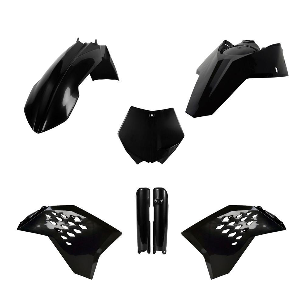 Polisport Black 91440 - Plastics Kit For Ktm Sx 125/250 & Sxf 250/350/450 2007
