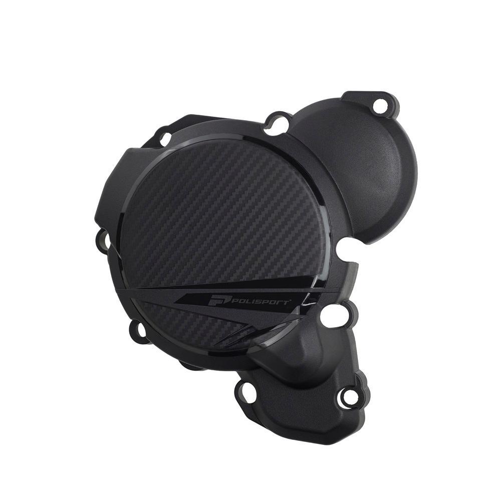 8559100001 - Polisport Ignition Cover Protector For KTM SX 250/300 & Husqvarna TC 250/300 2023-2025, Gas Gas MC250 2024-2025 Black