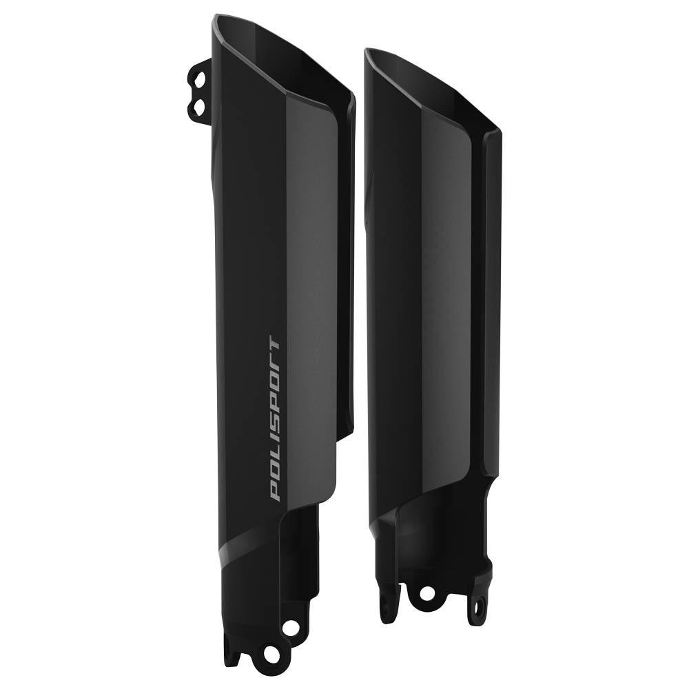 Polisport Black 8399300003 - Full Wrap Fork Guards For Ktm Sx/Sxf/ 2015-2022, Husqvarna Tc/Fc 2016-2022, Exc/Exc-F & Te/Fe 2016-2023, Gas Gas Mc/Mc-F/Ec/Ec-F 2018-2023, Sherco Se-R/Se-F 2017-2023