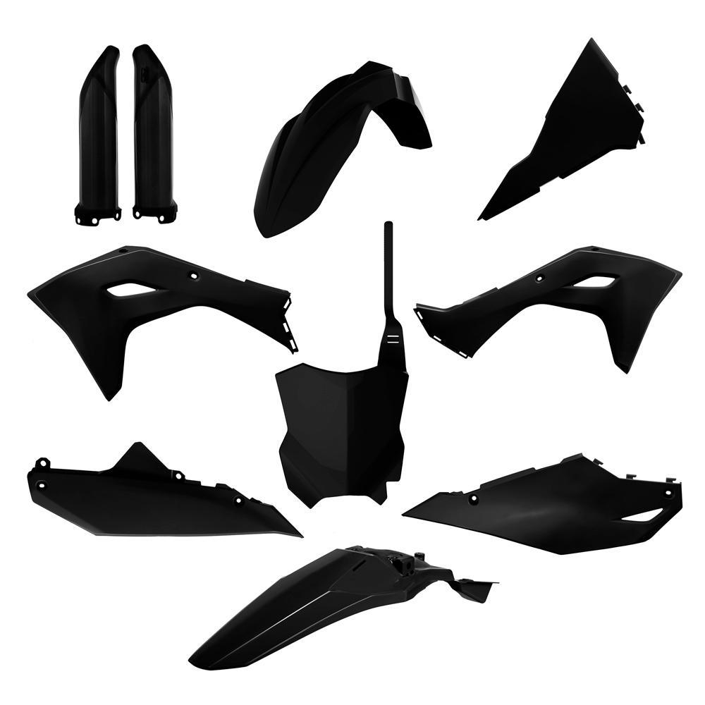 Polisport Black 91362 - Plastics Kit For Kawasaki Kxf450 2024