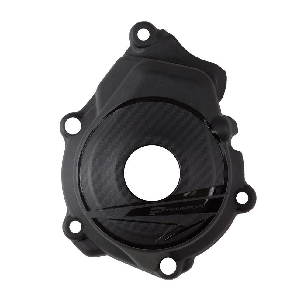 8499100001 - Polisport Ignition Cover Protector For KTM SXF 250/350/450 & Husqvarna FC 250/350/450 2023-2025, Gas Gas MC 250/350F 2024-2025 Black