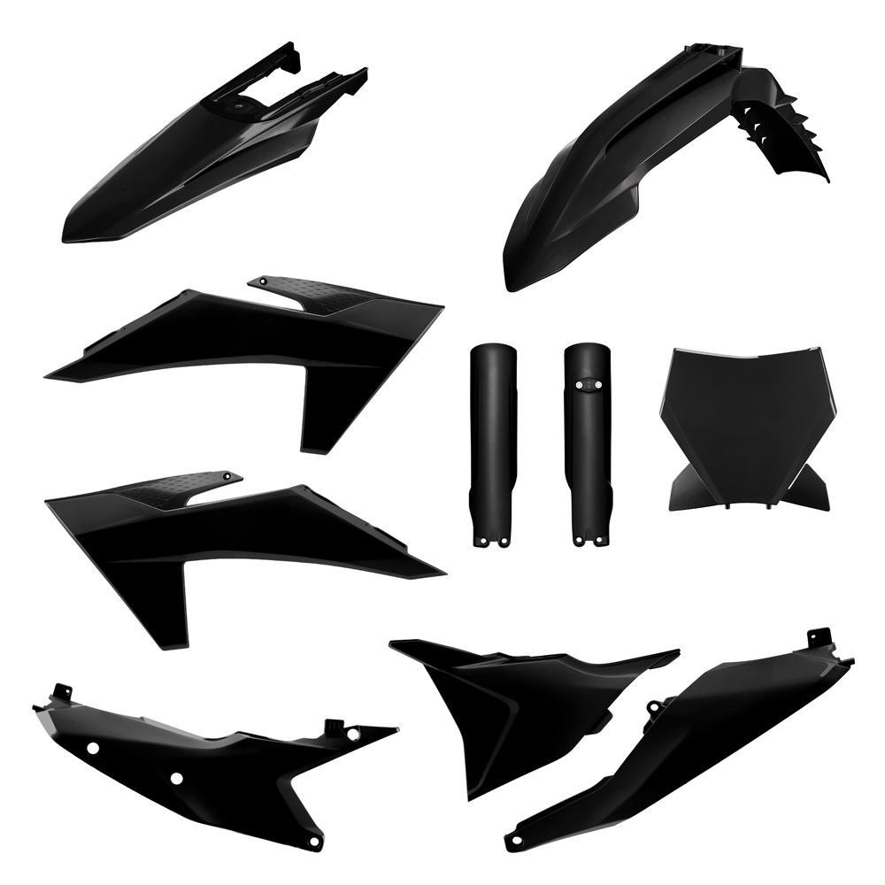 Polisport Black 91288 - Plastics Kit For Ktm Sx 250/300 & Sxf 250/350/450 2023-2024