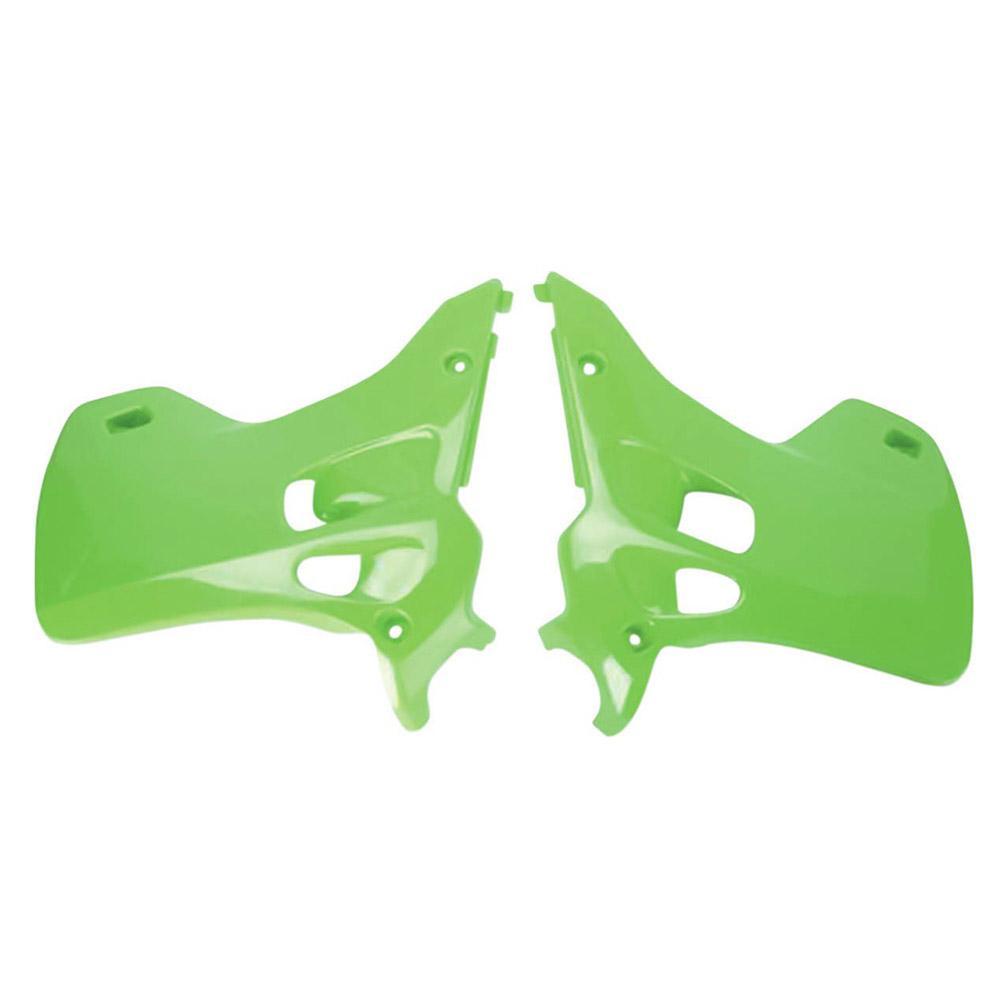 Polisport Green 8495900001 - Radiator Scoops For Kawasaki Kx 125/250 1992-1993