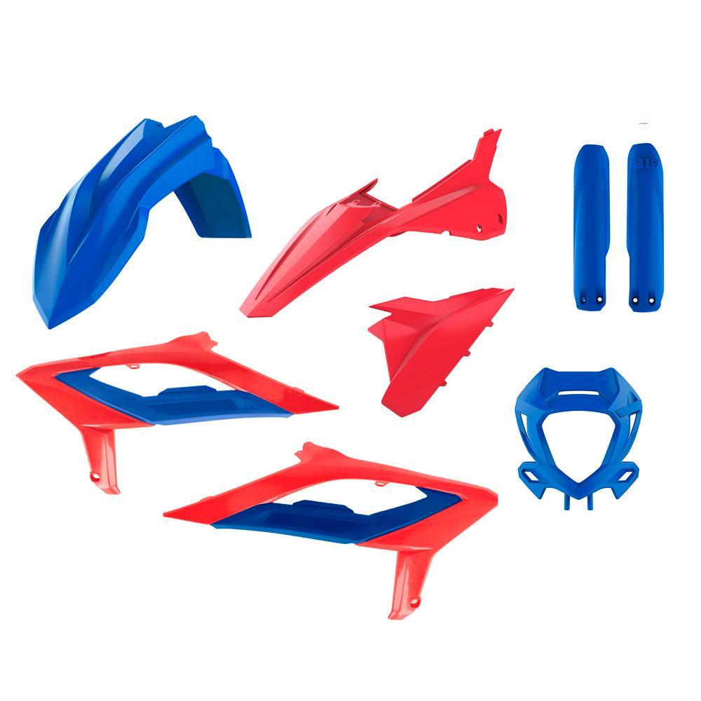 91592 - Polisport Plastics Kit For Beta 125-480 RR 2T & 4T 2023-2024 OEM 24 Racing Red/blue