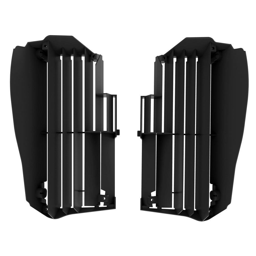 Polisport Black 8464700003 - Radiator Louvres For Yamaha Yzf250 2019-2023, Yzf450 2018-2023, Wrf250 2020-2023, Wrf450 2019-2023