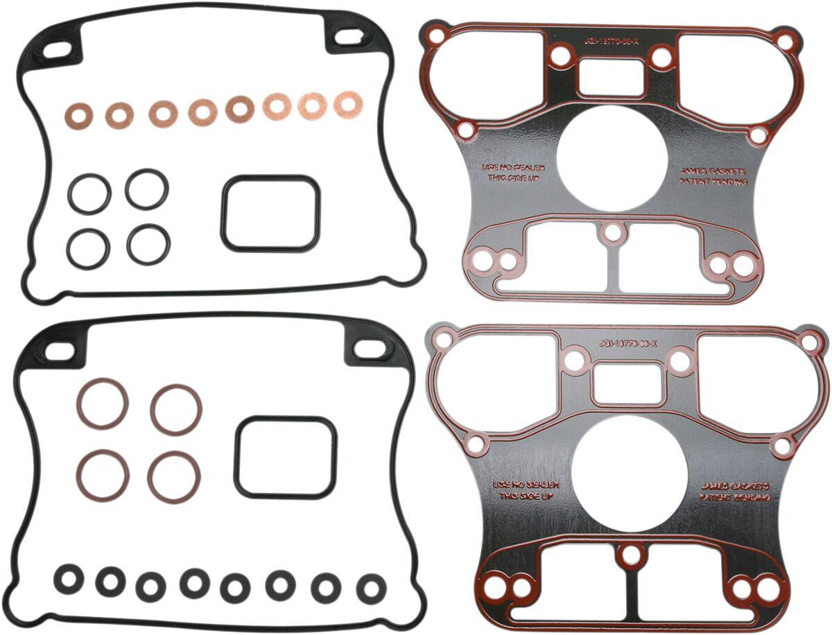 JGI-17030-04-X - James Rocker Box Gasket Kit For Harley Davidson XL 1200 C 2004-2006