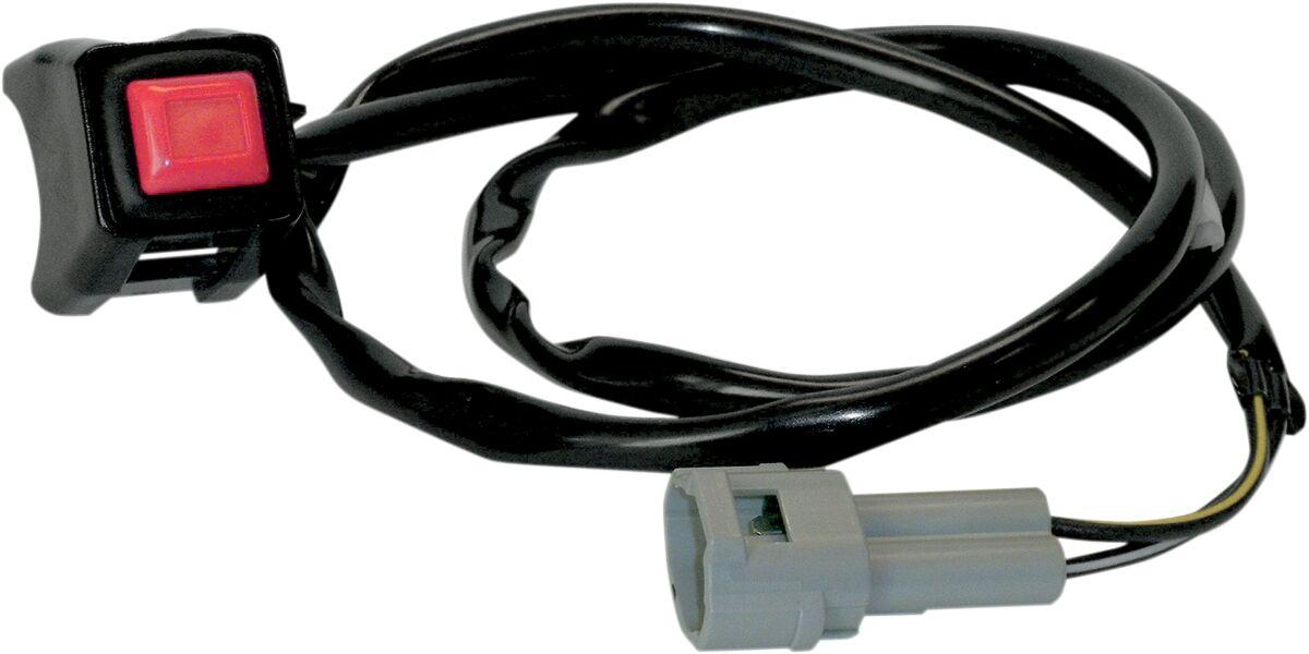 12-0104P - K&S Kill Switch For Suzuki DRZ250 2001-2007 - Black/Red