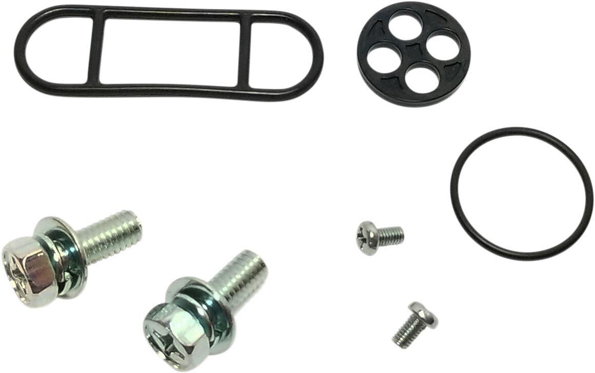 55-2002 - K&S Fuel Petcock Repair Kit For Kawasaki KDX250 1986-1999 - Black/Silver