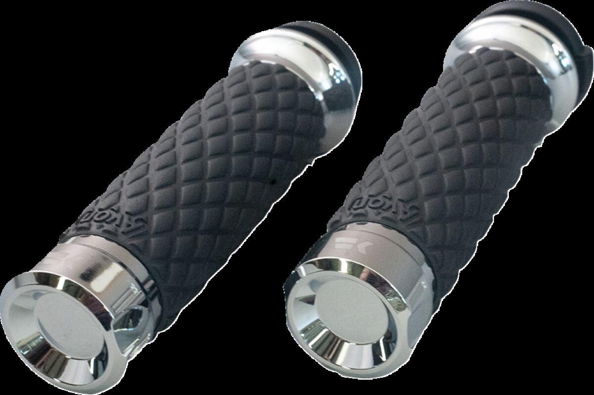 500305 - Khrome Werks Klassic Custom Contour Grips For Harley Davidson FLDE 1750 2018 - Chrome