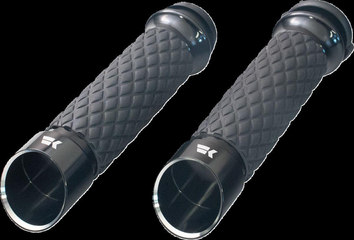 500310 - Khrome Werks Edge Custom Contour Grips For Harley Davidson FLDE 1750 2020 - Black