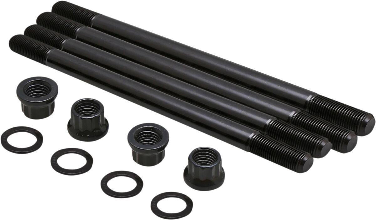 80-82650 - Kibblewhite Cylinder Stud & Nut Kit For Yamaha WR400F 1998-2000 - Oxide