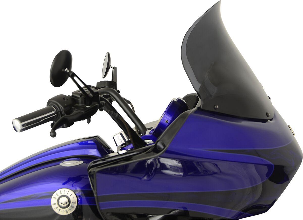 KWW-01-0257 - Klock Werks Flare Windshield For Harley Davidson FLTR 1450 35.5 cm (14") - Dark Smoke