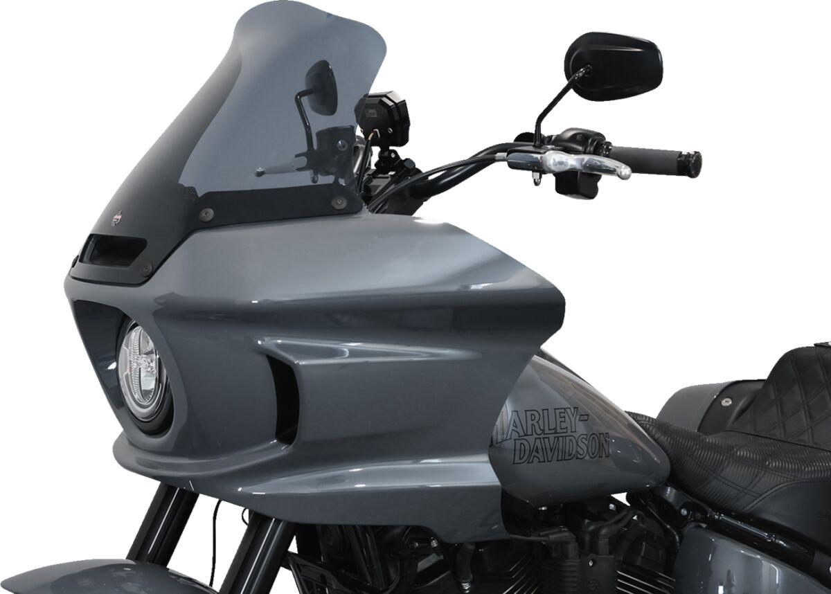 KWW-02-0611-DS - Klock Werks Flare Windshield For Harley Davidson FXLRST 1923 2022-2025 25.5 cm (10") - Dark Smoke