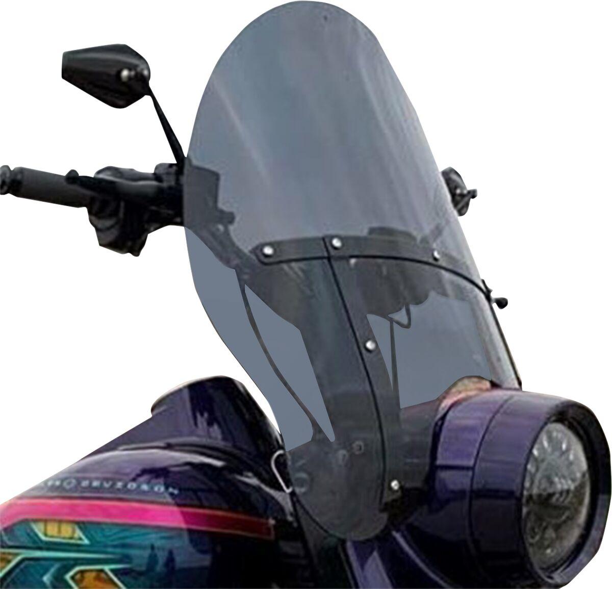 KWW-02-0601 - Klock Werks Flare Billboard Windshield For Harley Davidson FLDE 1750 2018-2020 51 cm (20") - Dark Smoke