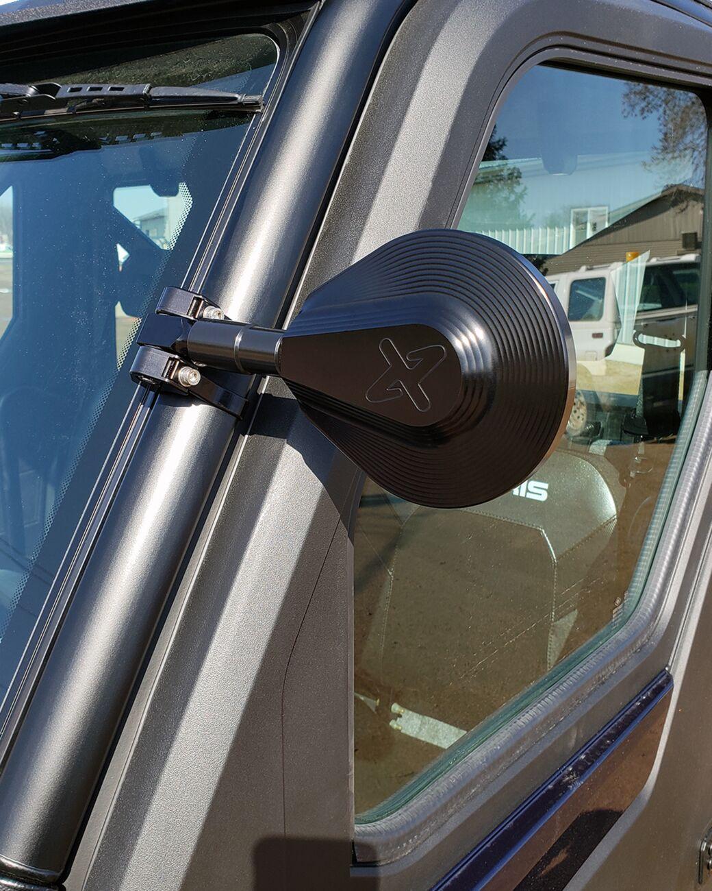 KWS-05-0612 - Klock Werks Mirror Extensions Kit For Can Am Defender HD10 4X4 2016-2018 - Black