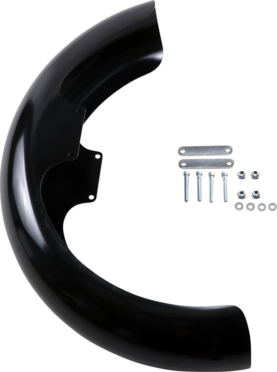 KWF-02-0517 - Klock Werks Hugger Front Fender For Harley Davidson FLDE 1750 2018-2020 482.60 mm (19.00") 31.8 cm (12-1/2") - Black