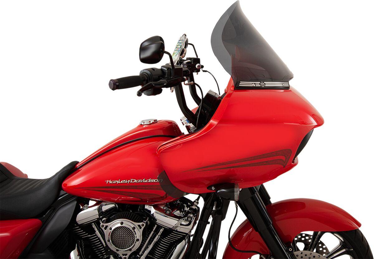 KWW-01-0315 - Klock Werks Pro Touring Flare Windshield For Harley Davidson FLTRK 1868 2020-2024 38 cm (15") - Dark Smoke