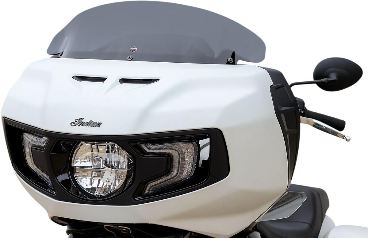 KWW-04-0580 - Klock Werks Flare Windshield For Indian Challenger 108 ABS 2020-2025 20.5 cm (8") - Dark Smoke