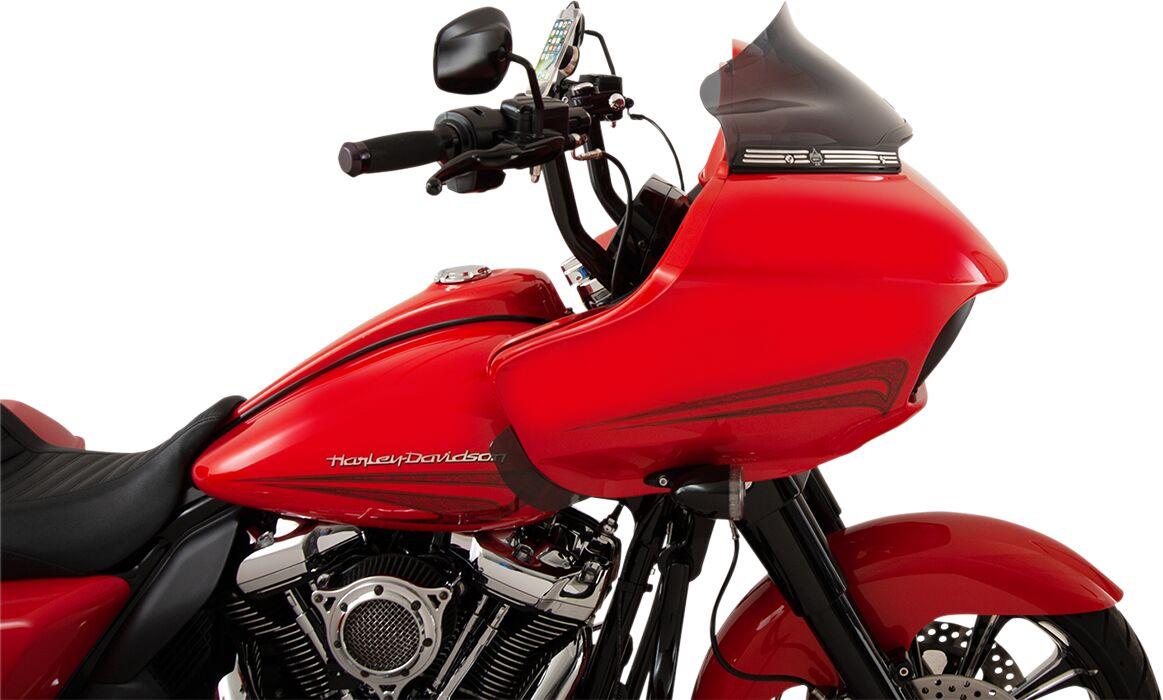KWW-01-0326 - Klock Werks Sport Flare Windshield For Harley Davidson FLTRK 1868 2020-2024 23 cm (9") - Dark Smoke