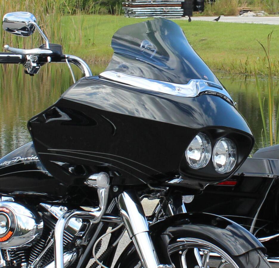 KWW-01-0232-E - Klock Werks Windshield For Harley Davidson FLTR 1450 30.5 cm (12") - Smoke