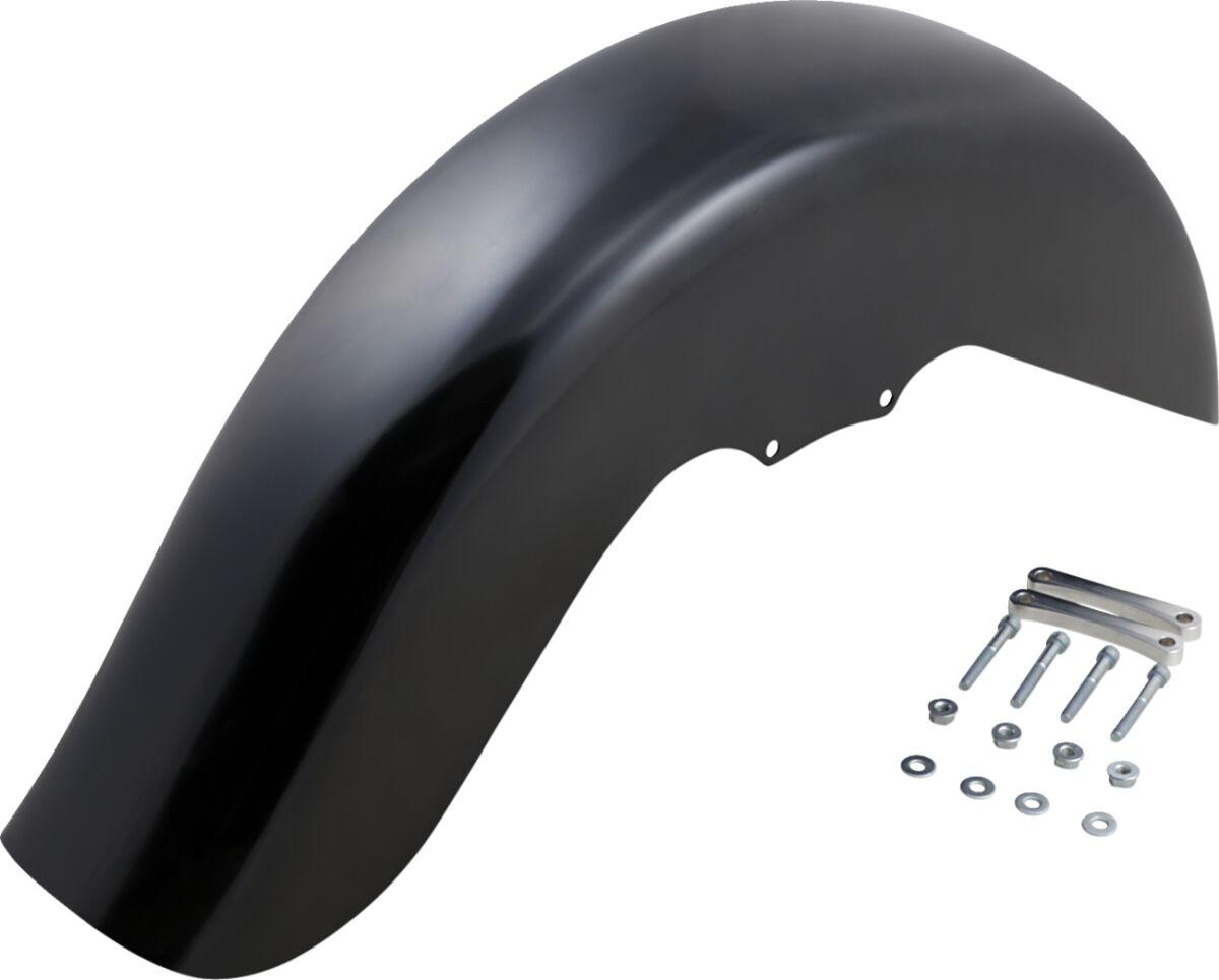 KWF-01-0101-2014 - Klock Werks Benchmark Fender For Harley Davidson FLH 1868 ABS 2021 53.3 cm (21") Front 30.5 cm (12") - Black/E-Coating