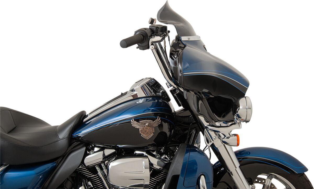 KWW-01-0210-2014 - Klock Werks Flare Windshield For Harley Davidson FLH 1868 ABS 2021 21.5 cm (8-1/2") - Dark Smoke