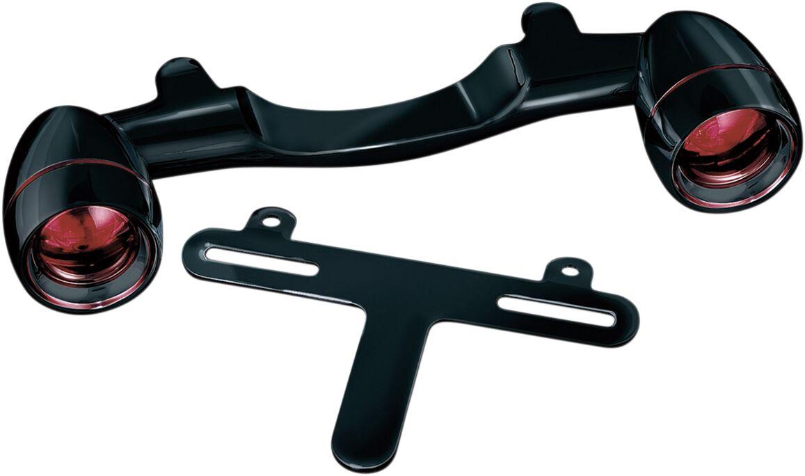 KUR5405 - Kuryakyn Bullet Light Turn Signal Bar For Harley Davidson FLHR 1340 1998 Rear Black/Red