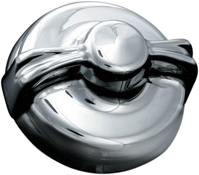 KUR1007 - Kuryakyn Easy-turn Dipstick Cover For Harley Davidson FLD 1690 2012 - Chrome