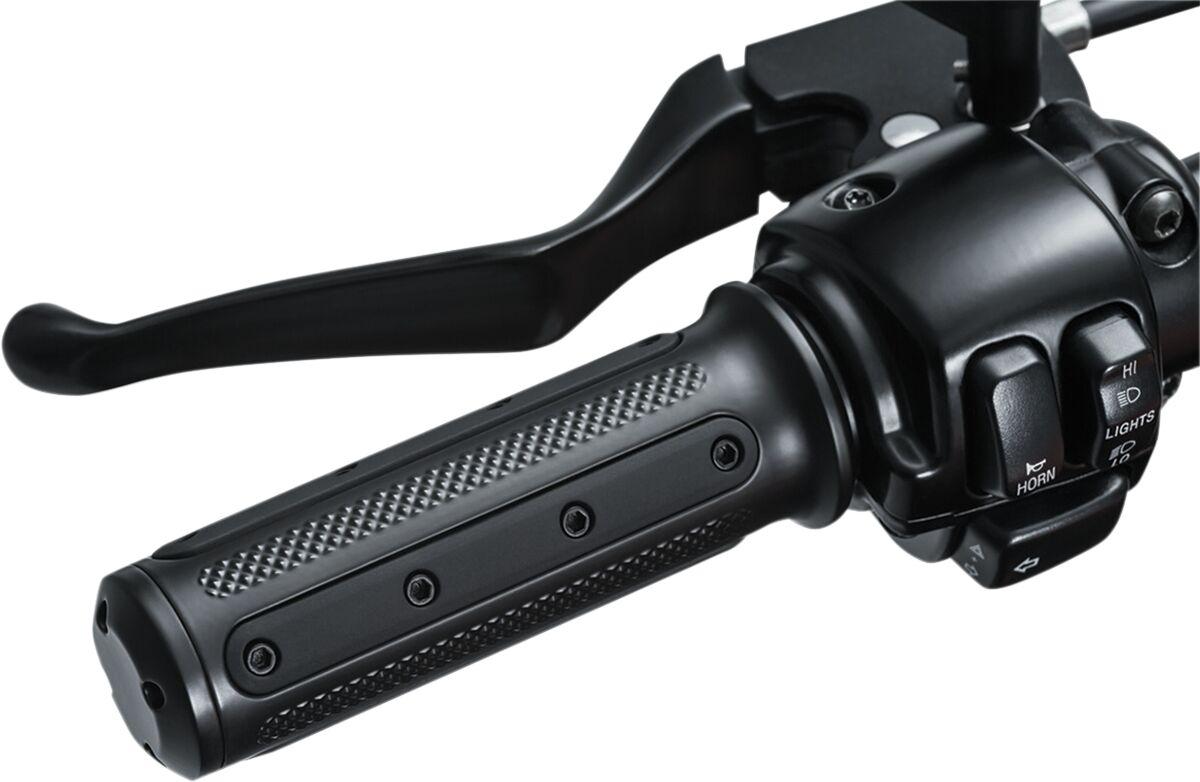 Kuryakyn Black Kur6121 - Heavy Industries Grips For Harley Davidson Fld 1690 2012-2013