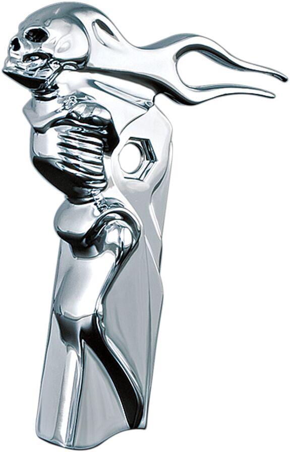 Kuryakyn Chrome Kur1054 - Zombie Front Shift Arm Cover For Harley Davidson Flh 1340 1983