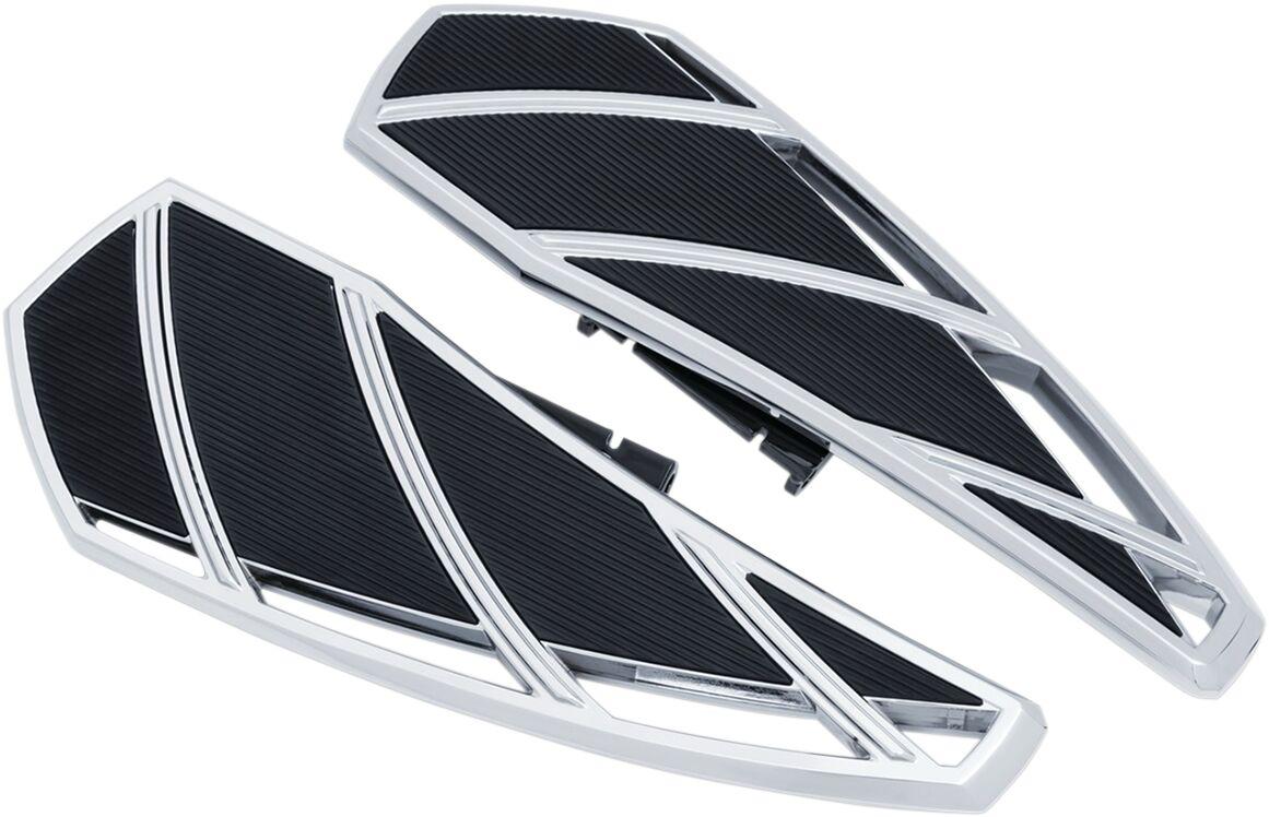 KUR5794 - Kuryakyn Phantom Driver Floorboards For Harley Davidson FLDE 1750 2018 - Black/Chrome