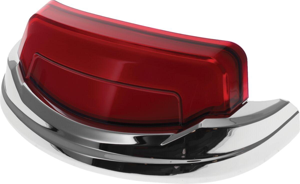 KUR2966 - Kuryakyn Tracer Rear Fender Tip Light For Harley Davidson FLH 1868 2021 Chrome Red