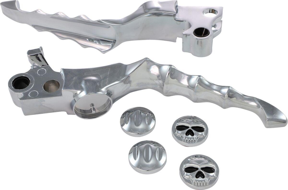 Kuryakyn Chrome Kur1047 - Zombie Levers Set For Harley Davidson Fld 1690 2012
