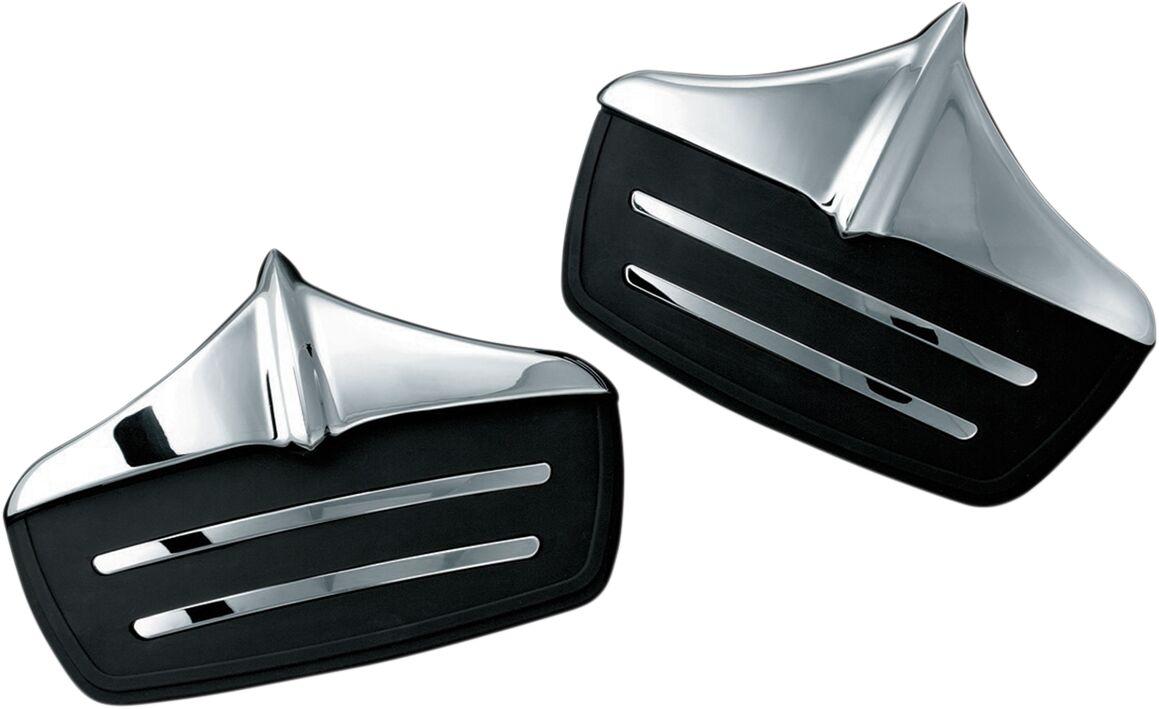 Kuryakyn Black/Chrome Kur7220 - Shock Guards For Harley Davidson Flhtcutg 1690 2014 Rear