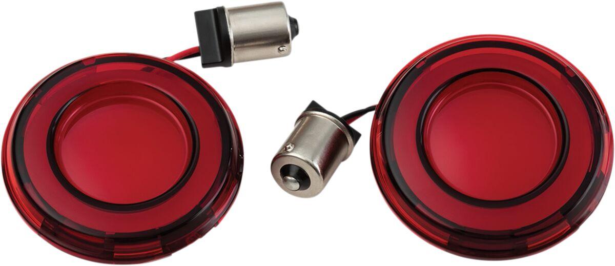 KUR2908 - Kuryakyn Tracer LED Turn Signal Conversions For Harley Davidson FLD 1690 2013 Rear Red