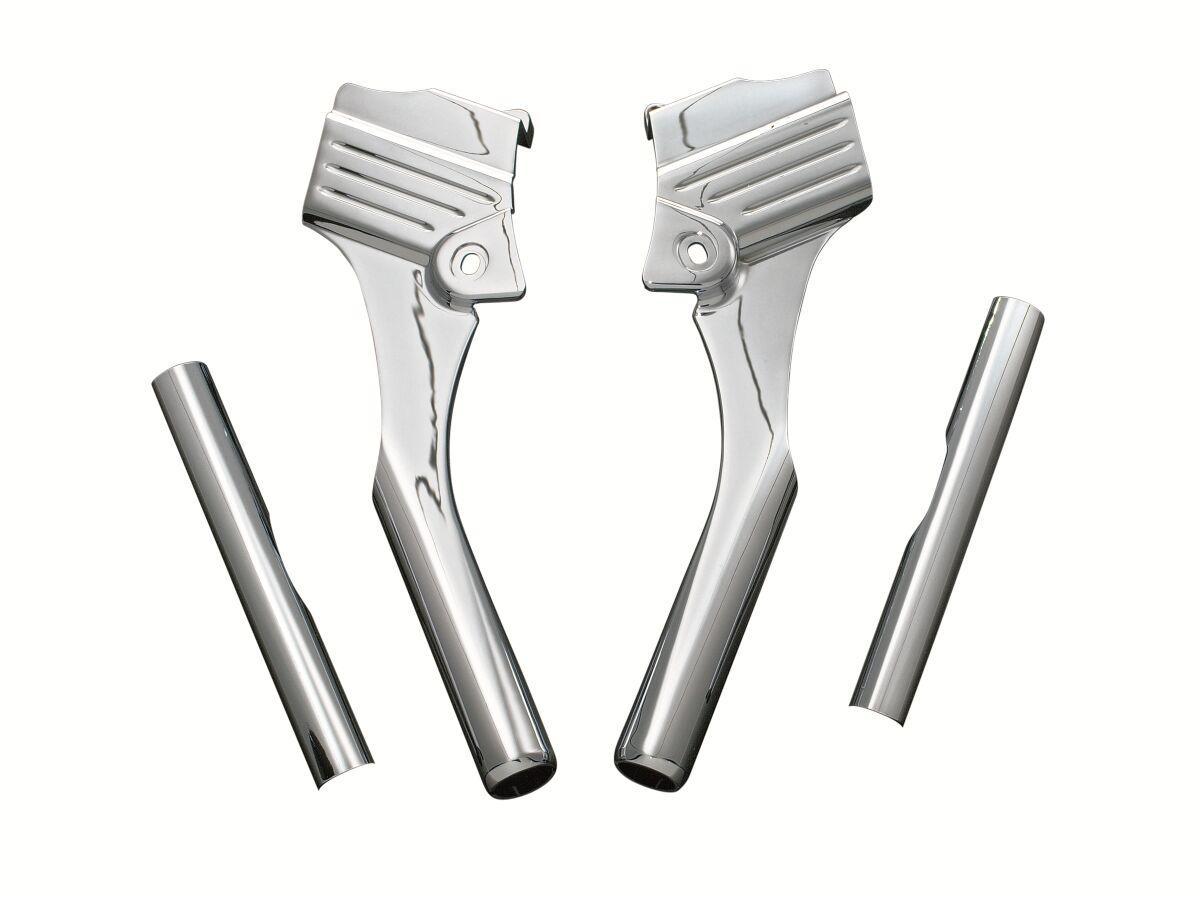 KUR8146 - Kuryakyn Deluxe Neck Cover Kit For Harley Davidson FLHR 1340 1995-1998 - Chrome