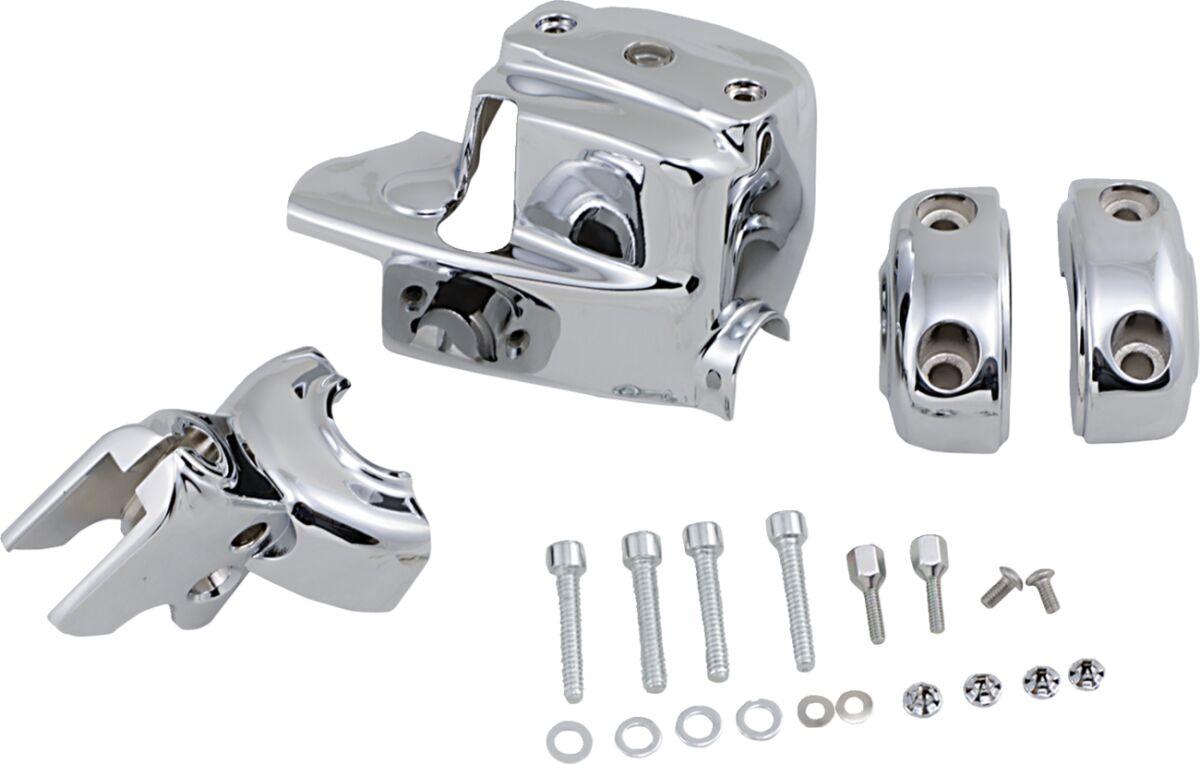 Kuryakyn Chrome Kur9119 - Handlebar Control Cover Kit For Harley Davidson Fld 1690 2012